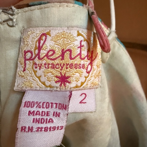 NWT Vintage Anthropologie Bazaar 100% Cotton Dress Plenty by Tracy Reese 2 XS - Picture 12 of 13